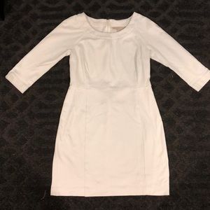 White quarter sleeve dress